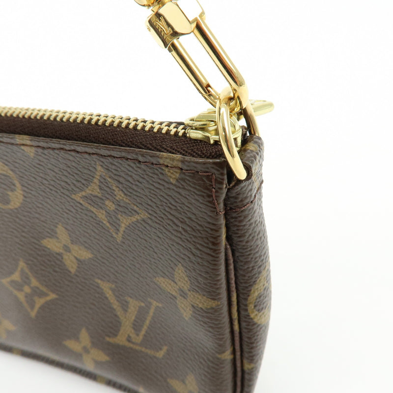 Louis Vuitton Pochette Accessoires Limited Edition Monogram Canvas Brown Bag