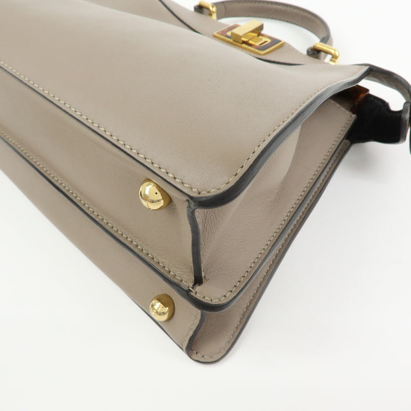 Fendi Peekaboo Iseeu Leather Gray Bag
