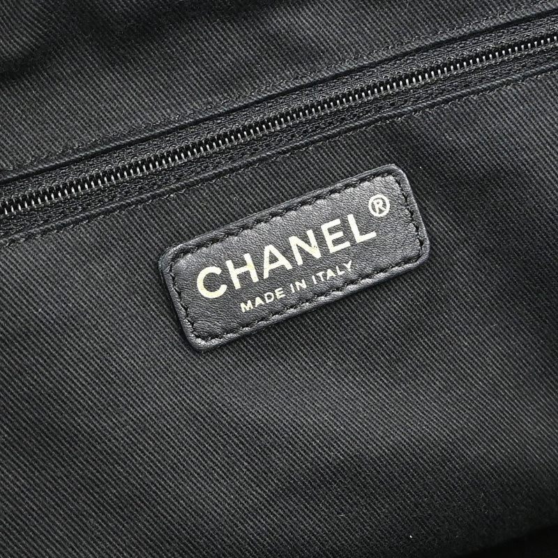 Chanel Cloudy Bundle Bowler Quilted Lambskin Black Leather Bag