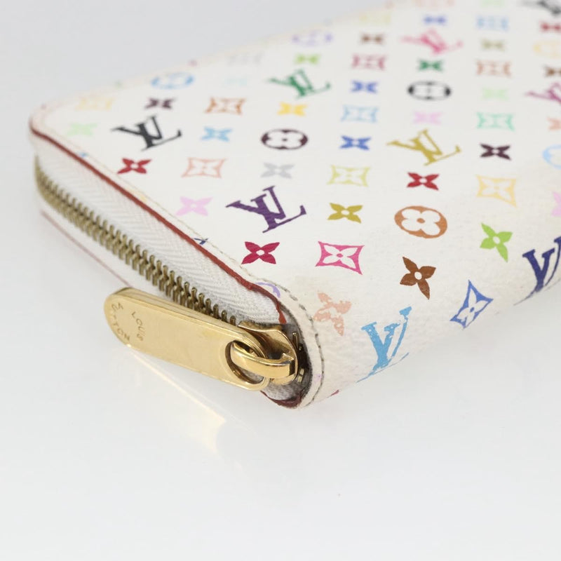 Louis Vuitton Zippy Wallet Nm Murakami Multicolor White Multicolour Canvas