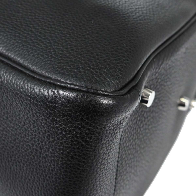 Hermes Lindy Clemence Black Leather Bag