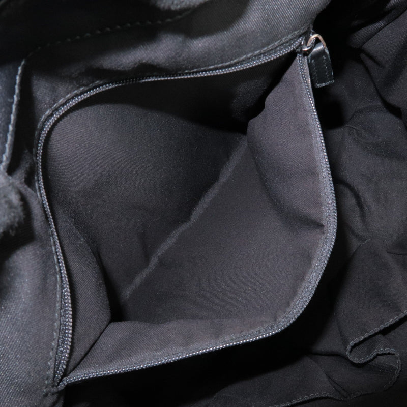 Gucci Sukey Top Handle Satchel Gg Canvas With Leather Black