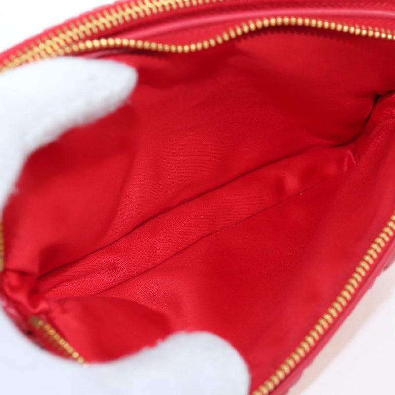 Miu Miu Tech Matelasse Leather Red Bag
