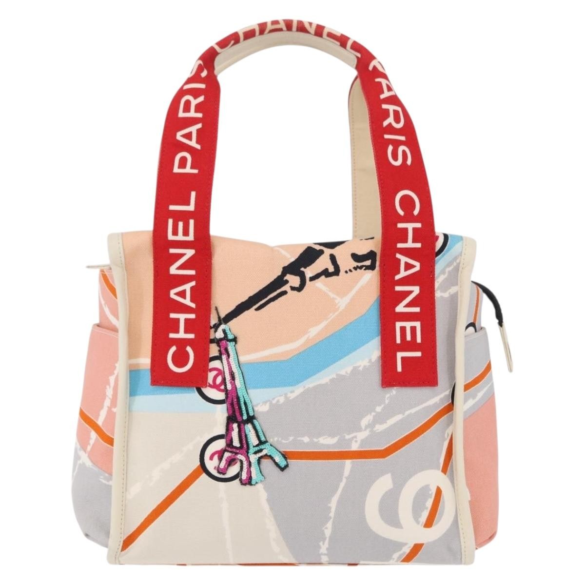 Chanel Eiffel Tower Printed Canvas Multicolour Bag