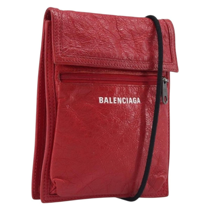 Balenciaga Explorer Leather Red Bag