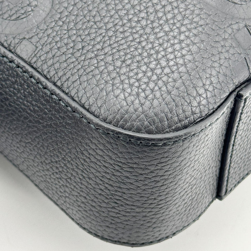 Gucci Convertible Jumbo Gg Embossed Leather Black Bag