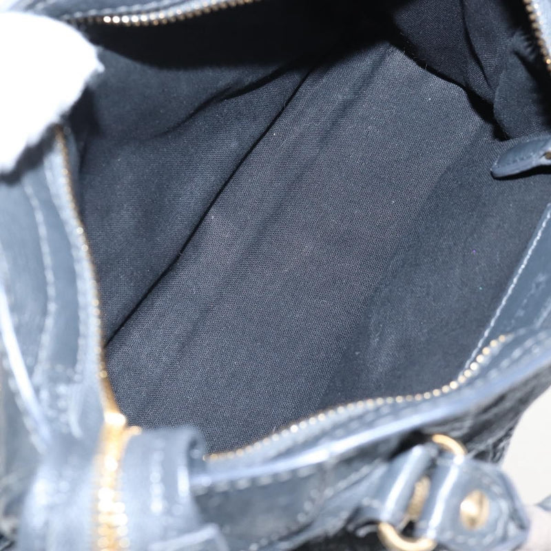 Balenciaga City Giant Studs Leather Gray Bag
