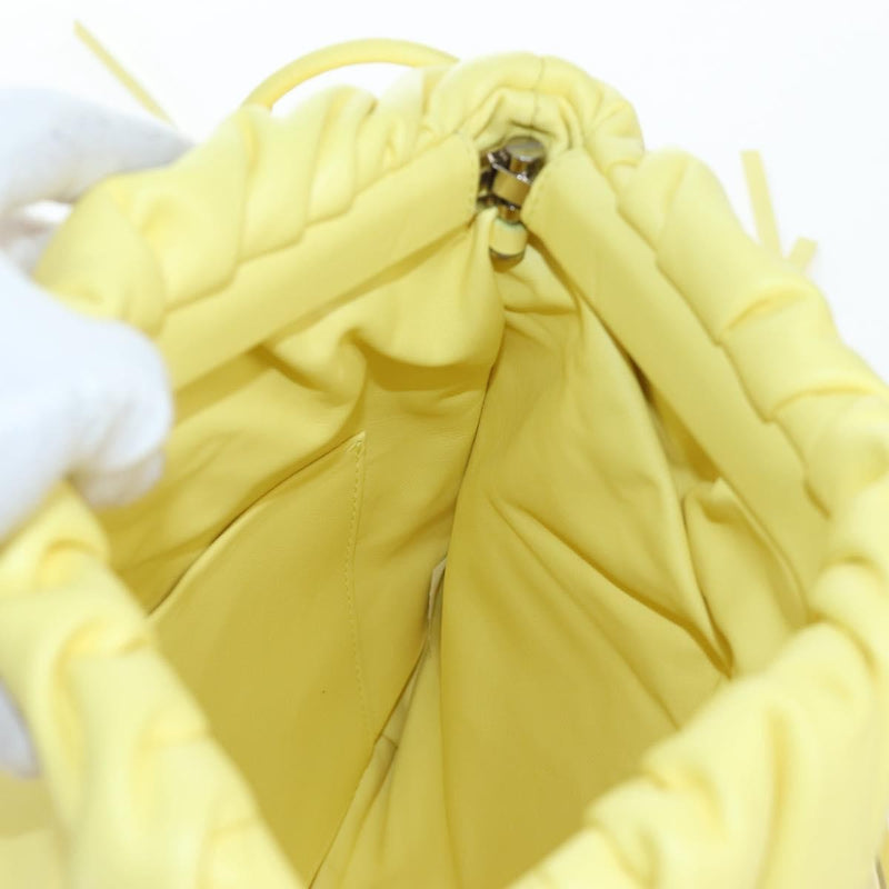 Bottega Veneta The Fringe Leather Yellow Bag