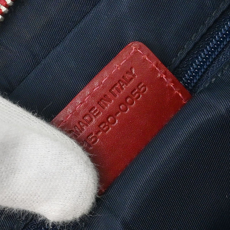 Christian Dior Vintage Trotter Zip Diorissimo Canvas Navy Bag
