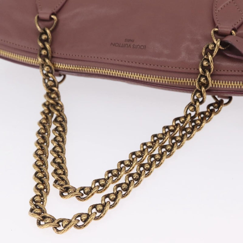 Louis Vuitton Lockit Chain Boudoir Leather Pink Bag