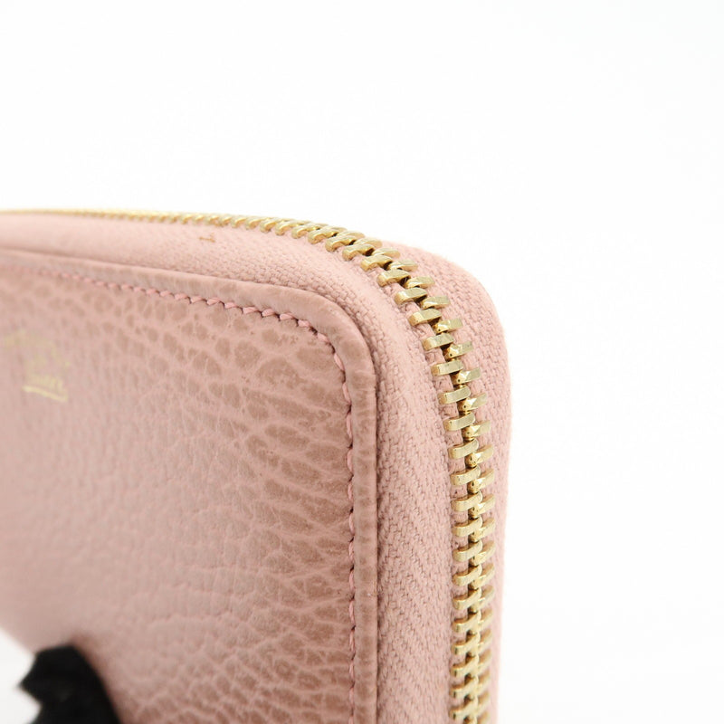 Gucci Swing Zip Around Leather Pink Accessory