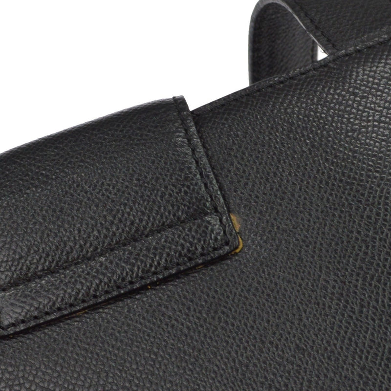 Celine Vintage Turnlock Leather Black Bag