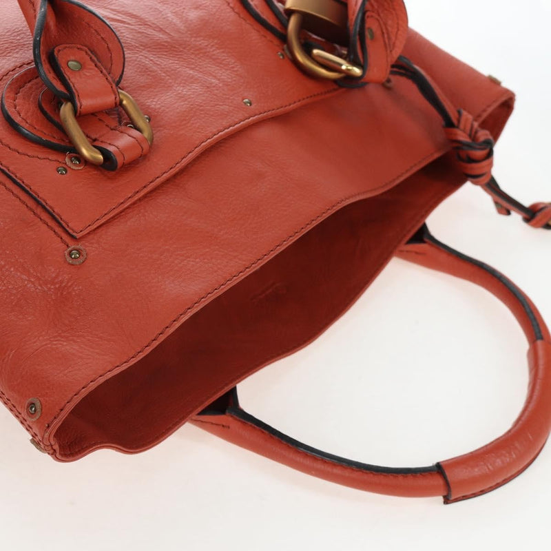 Chloe Paddington Leather Orange Bag