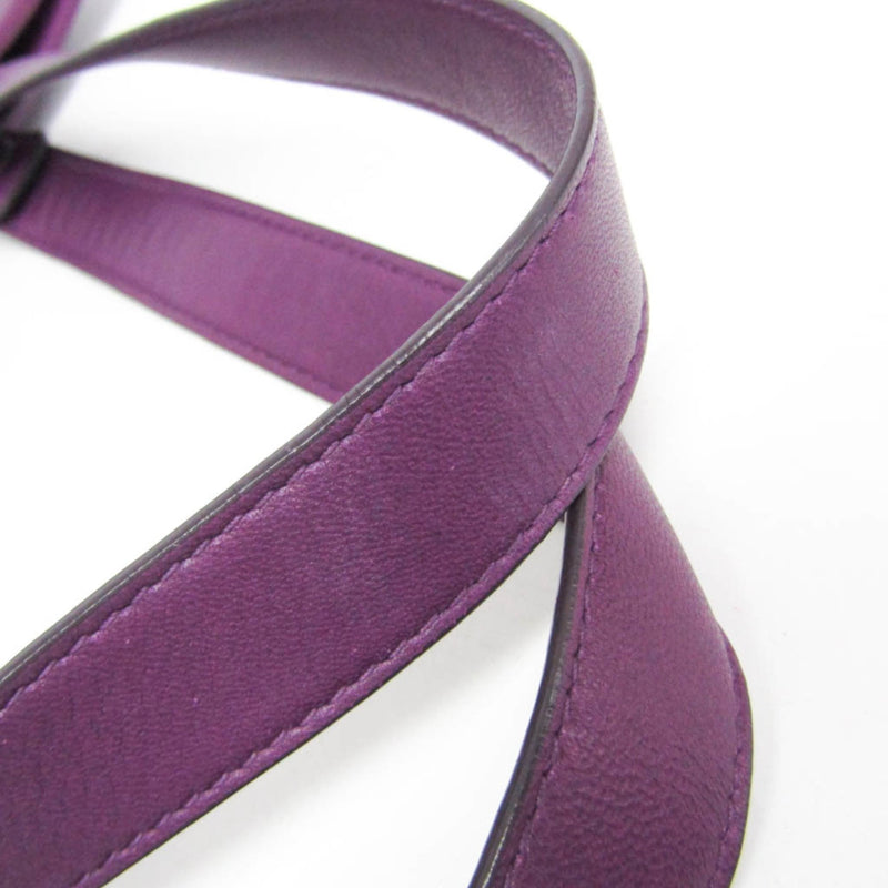 Loewe Anagram Leather Purple Bag