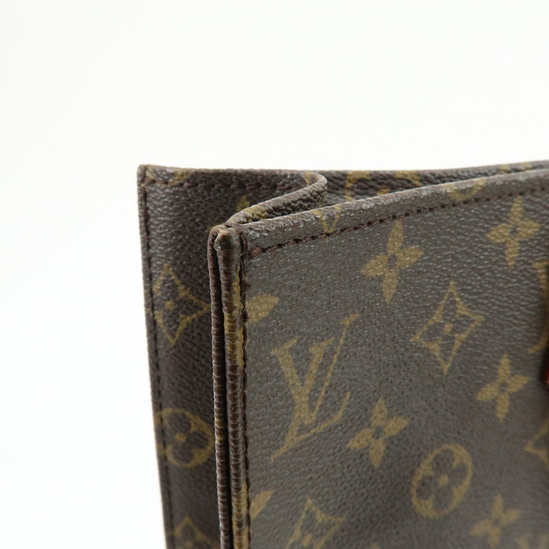 Louis Vuitton Vintage Sac Plat Monogram Canvas Brown Bag