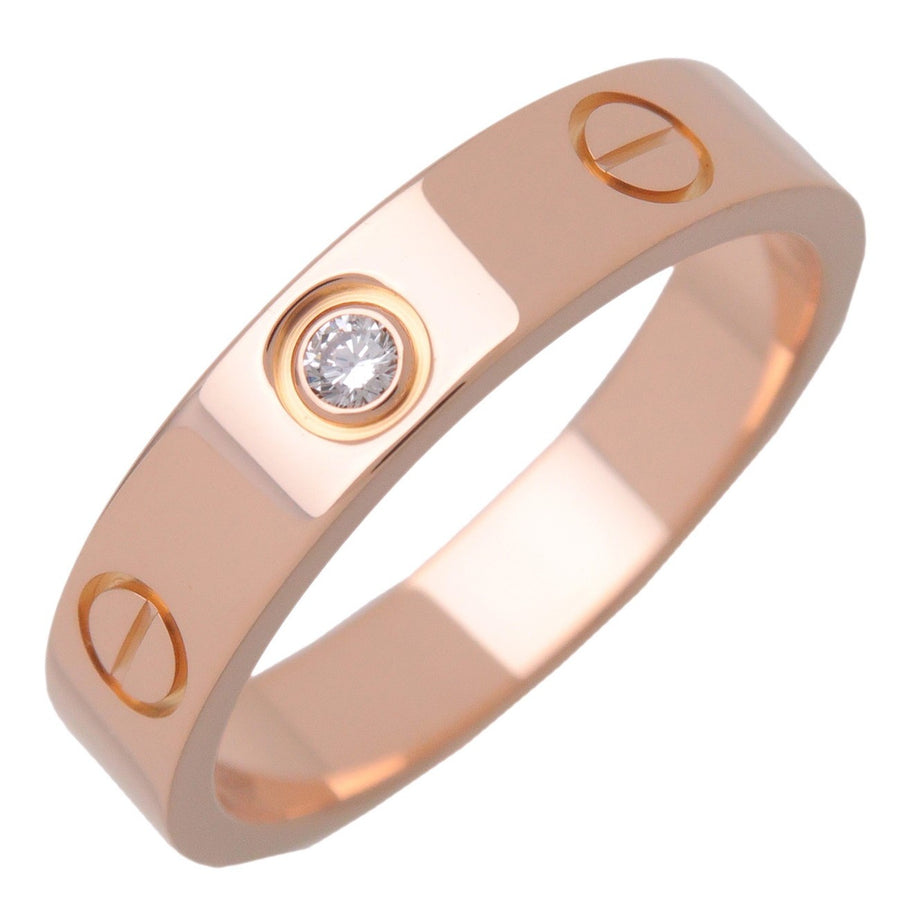 Cartier Love Wedding Band 1 Diamond 18k Rose Gold With Rose_gold Bijoux