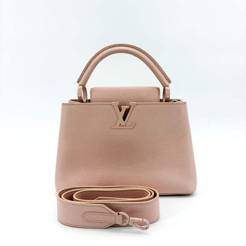 Louis Vuitton Flower Chain Capucines Leather Beige Bag