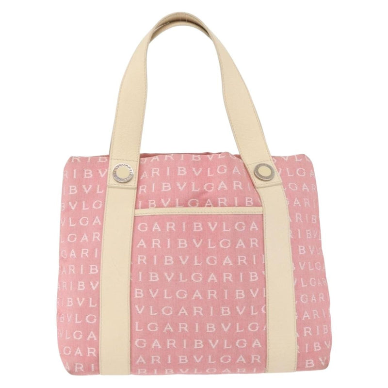 Bvlgari Logomania Canvas Pink Bag
