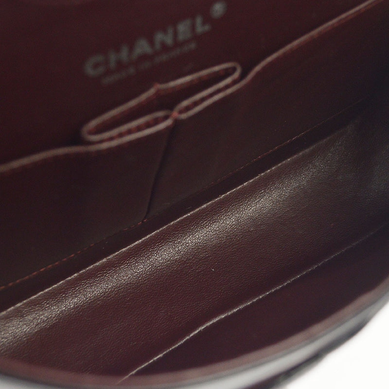 Chanel Classic Timeless Double Flap Quilted Lambskin Black Leather Bag
