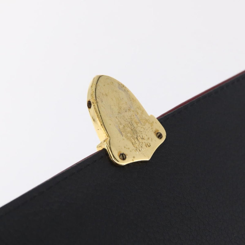 Saint Laurent Vintage Shoulder Bag Leather Black