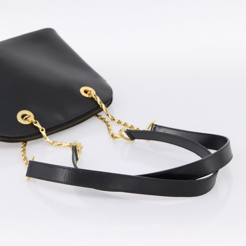 Celine Shoulder Leather Black Bag