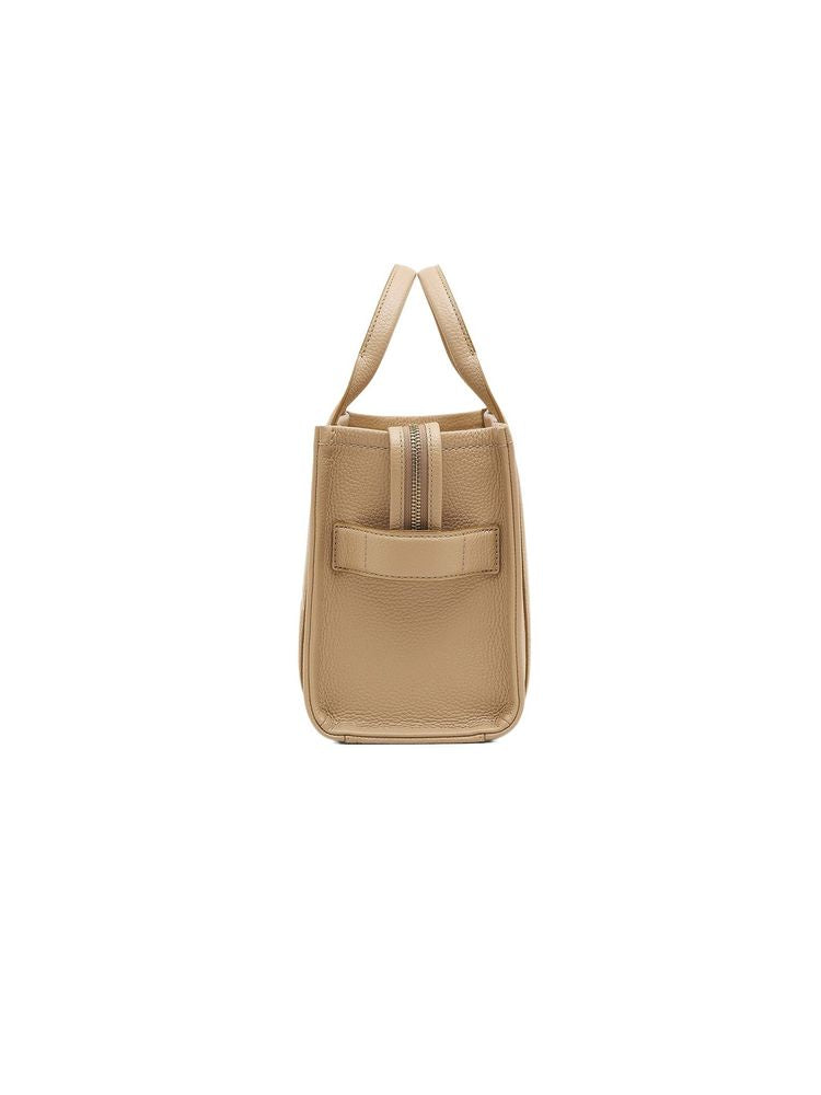 Marc Jacobs Cow Leather Tote Bag — Beige