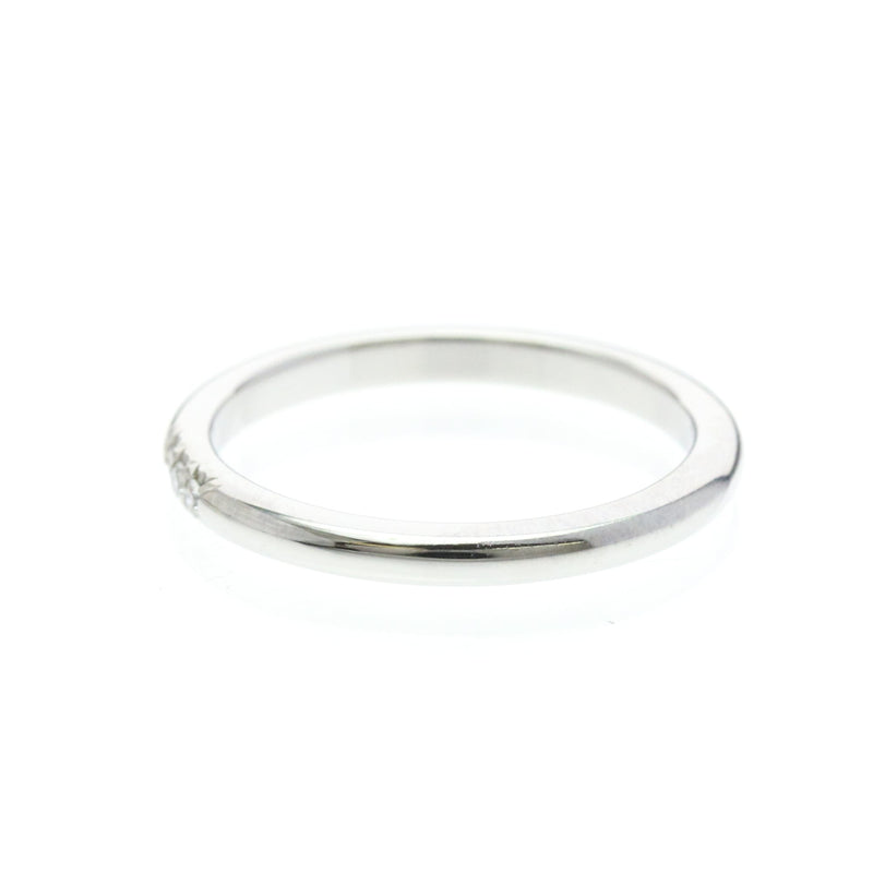 Tiffany & Co. Forever Wedding Band 950 Platinum With Diamonds Silver Bijoux