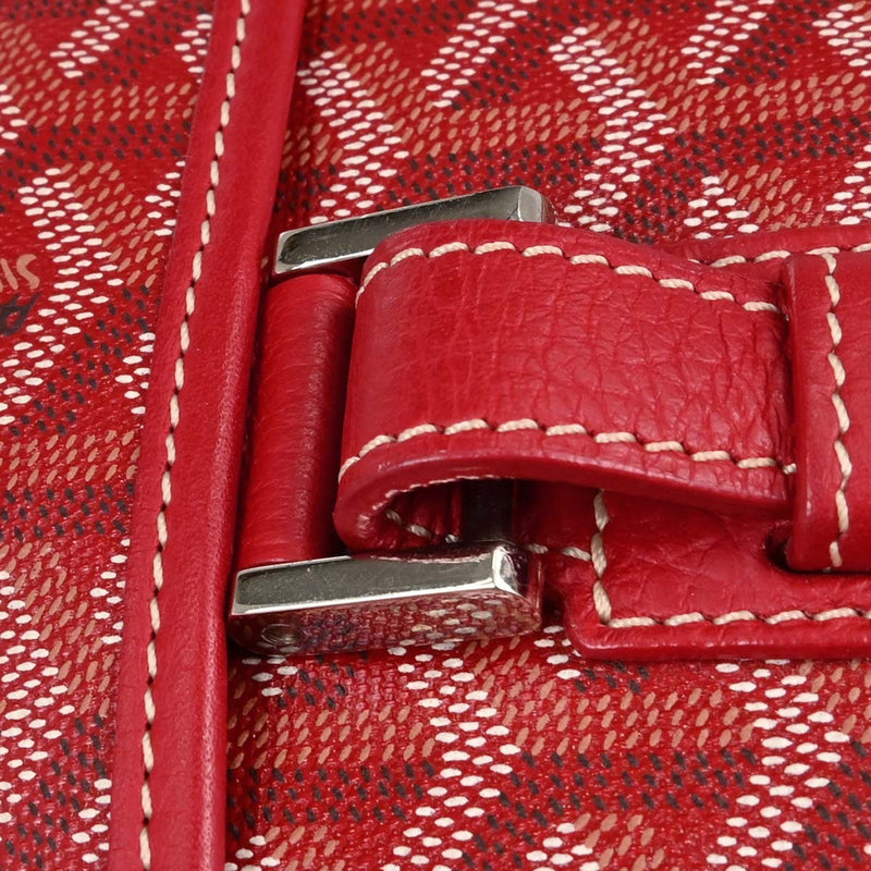 Goyard Grand Bleu Messenger Coated Canvas Red