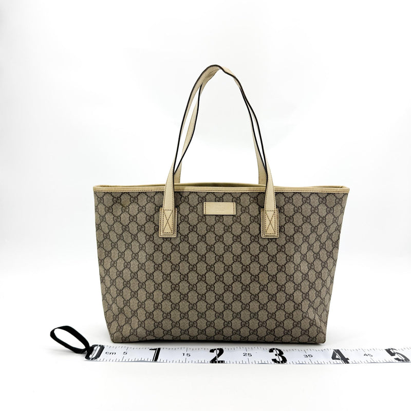 Gucci Plus Gg Coated Canvas With Leather Brown Bag