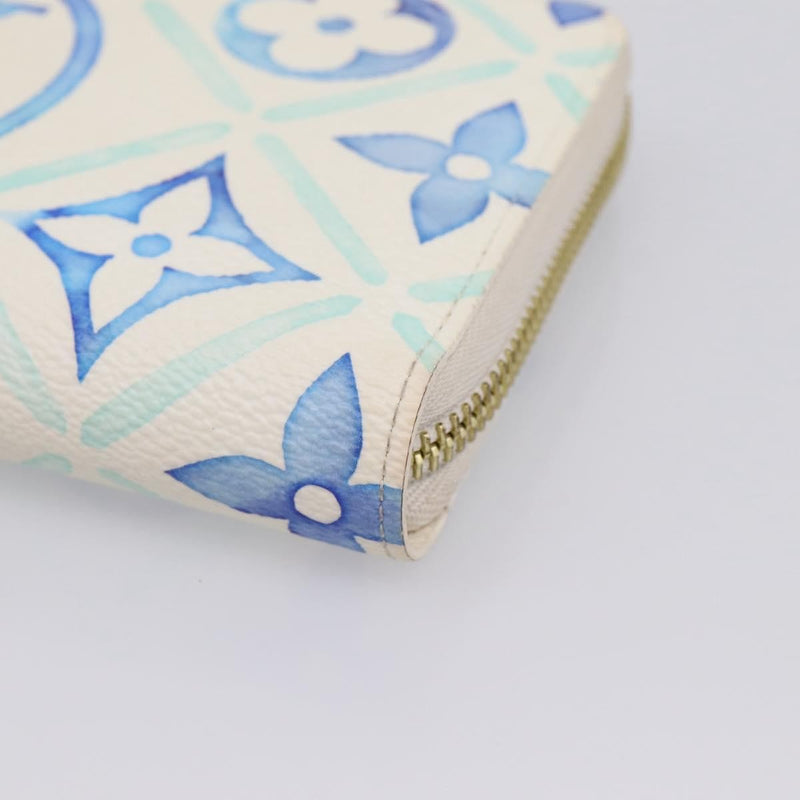 Louis Vuitton Zippy By The Pool Monogram Tile Canvas Blue Accessory