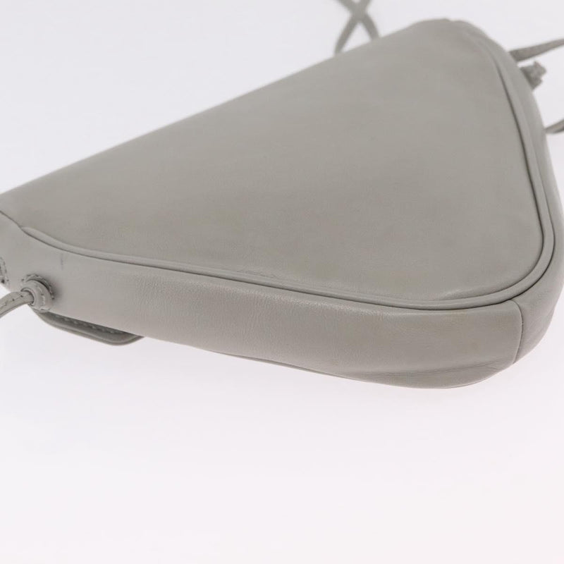 Celine Triangle Leather Gray Bag