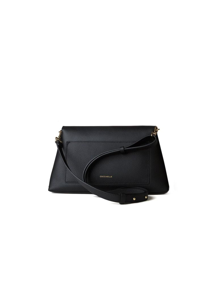 Coccinelle Nikla Shoulder Bag — Black Cowhide