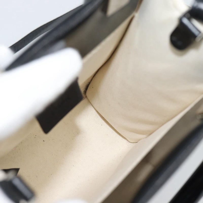 Fendi Sunshine Shopper Patent And Canvas Black Patent_leather Bag