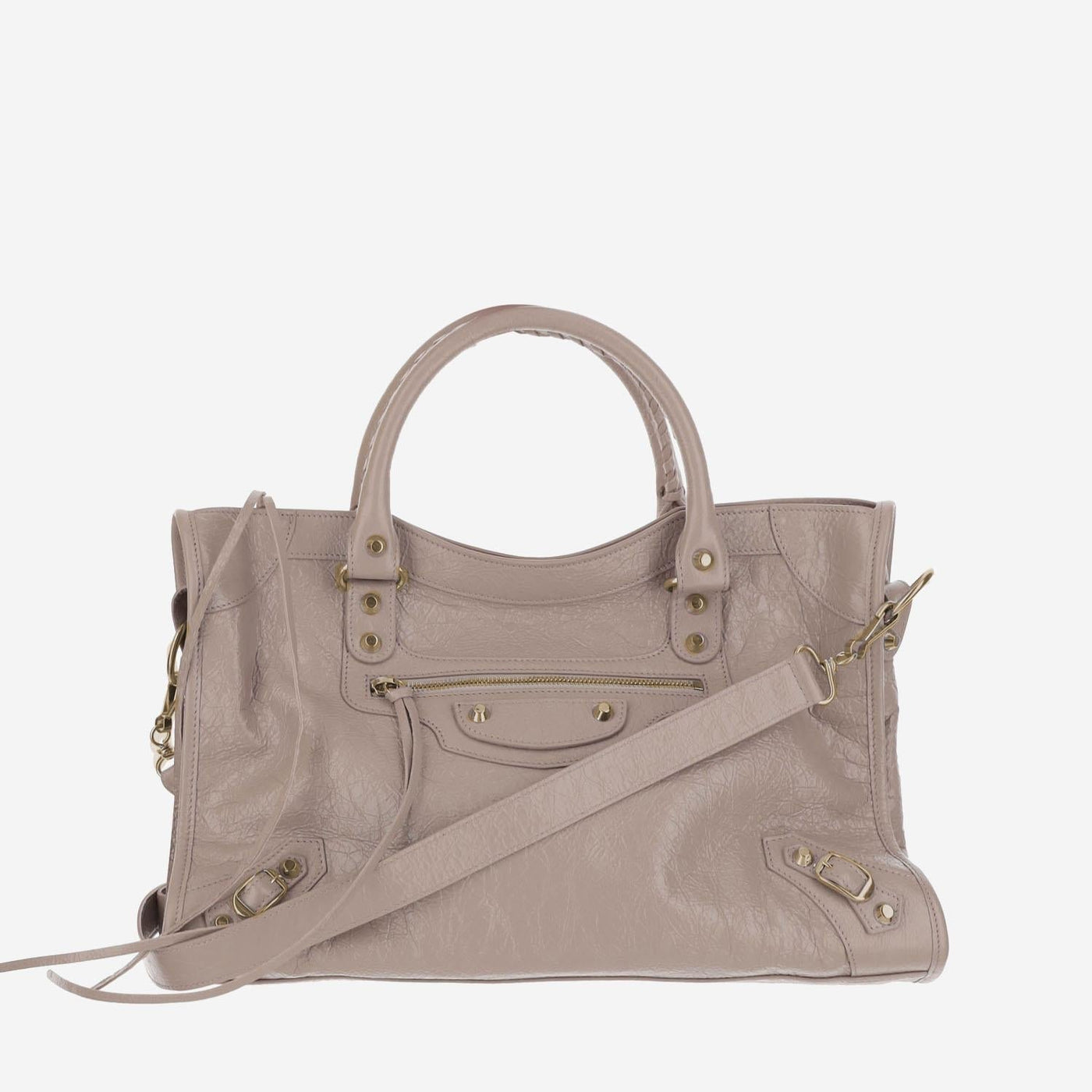 Balenciaga Le City Shoulder Bag — Pink Leather