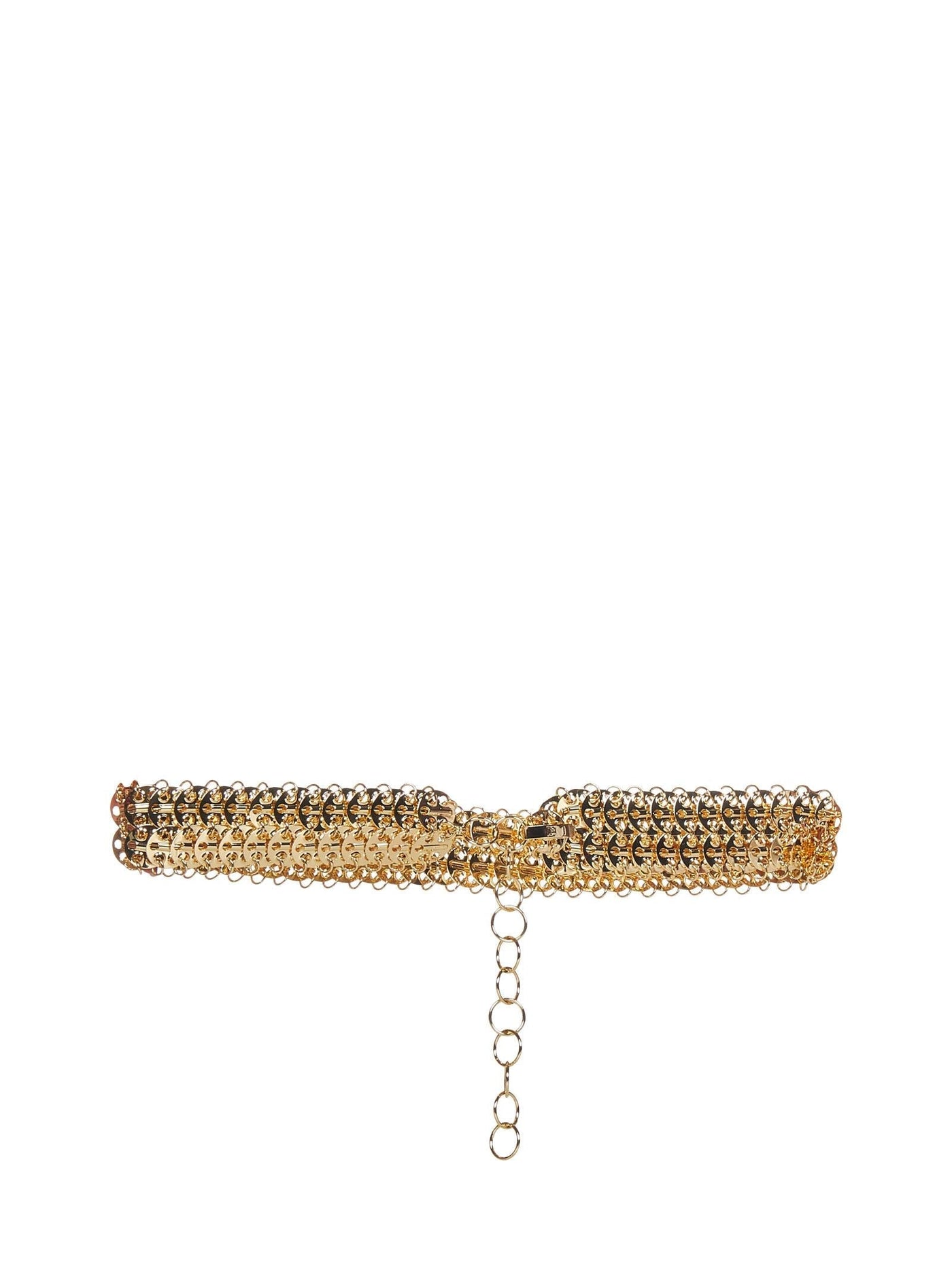 Rabanne Gold Brass Disc Belt —