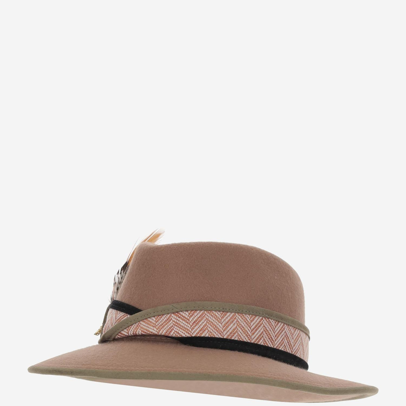 Alexia Alvarez De Toledo Terracotafedora Fedora — Beige Wool Fedoras