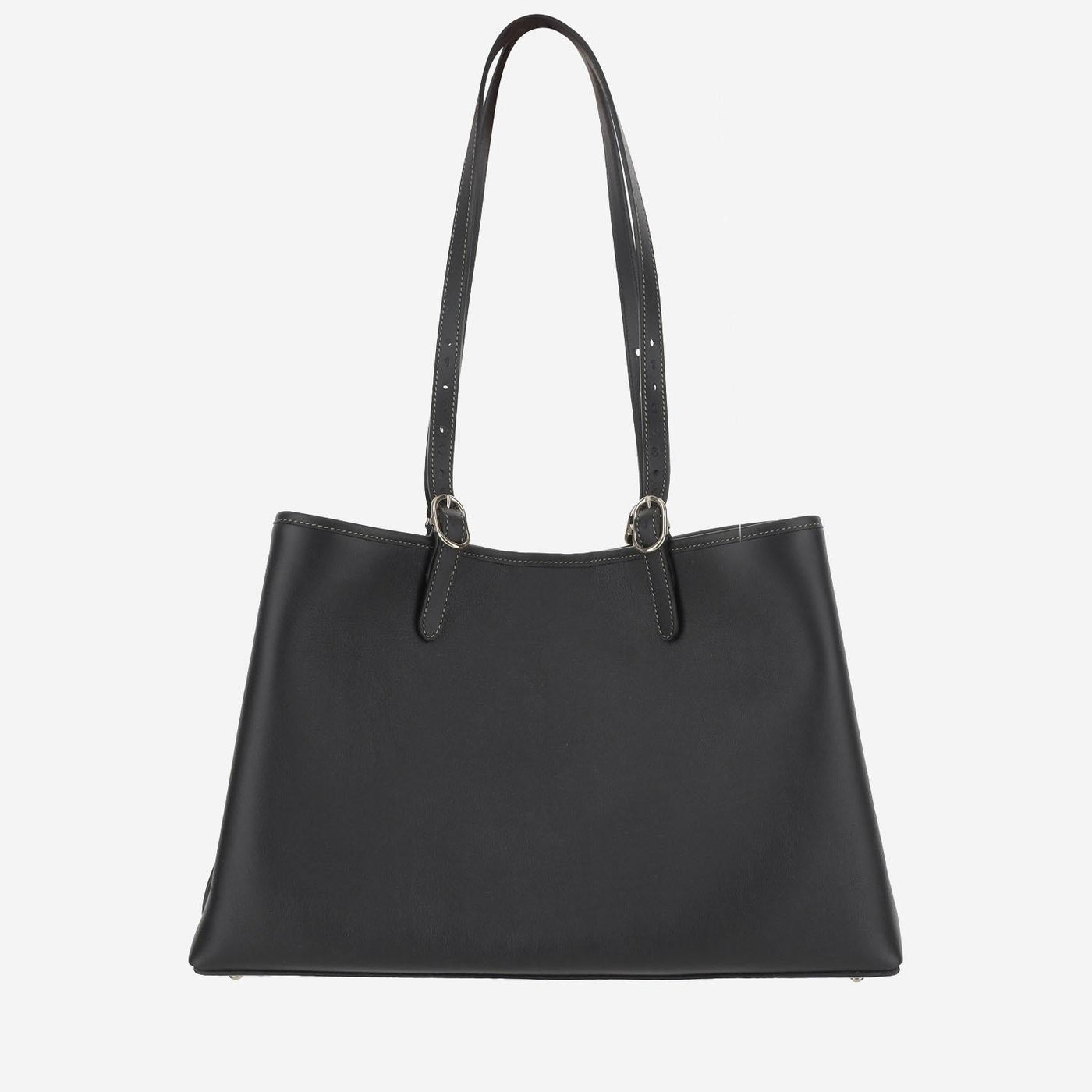 Gucci Gg Emblem Leather Shoulder Bag — Black