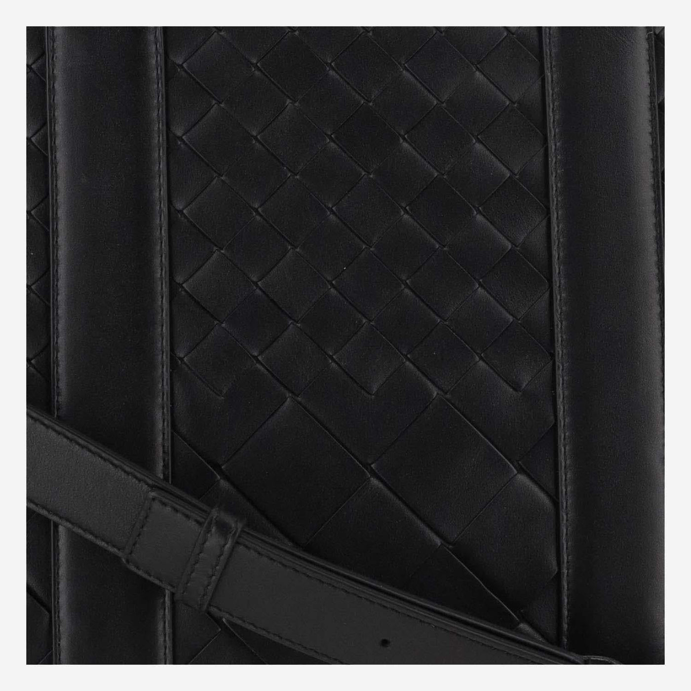 Bottega Veneta Shoulder Bag — Black Calfskin