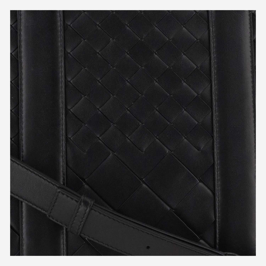 Bottega Veneta Shoulder Bag — Black Calfskin