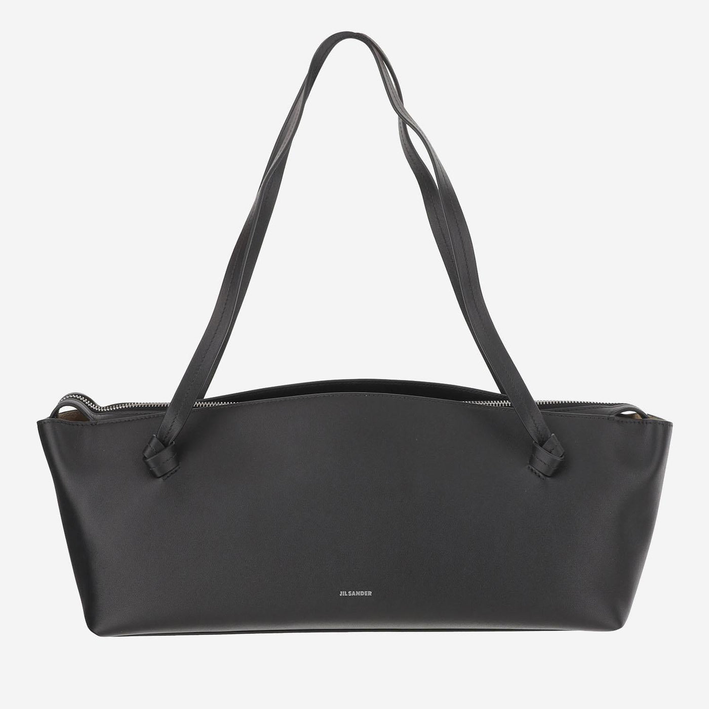 Jil Sander Leather Shoulder Bag — Black