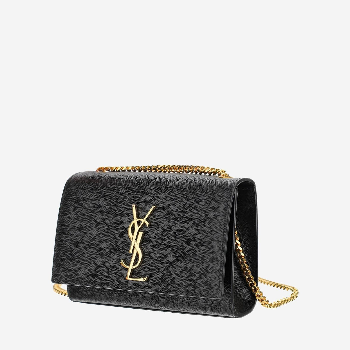 Saint Laurent Shoulder Bag — Black Calfskin