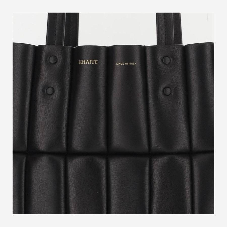 Khaite Zoe Tote Bag — Black Lambskin