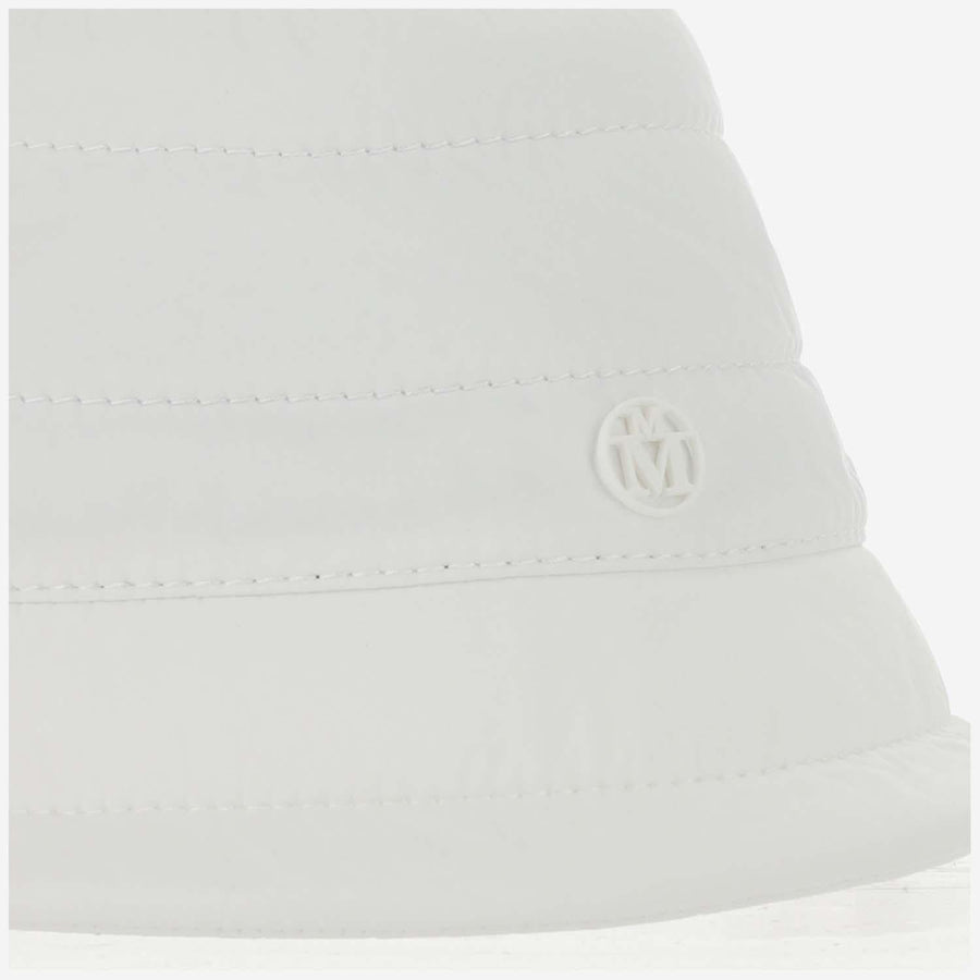 Maison Michel 2339025001 Bucket Hat — White Polyester