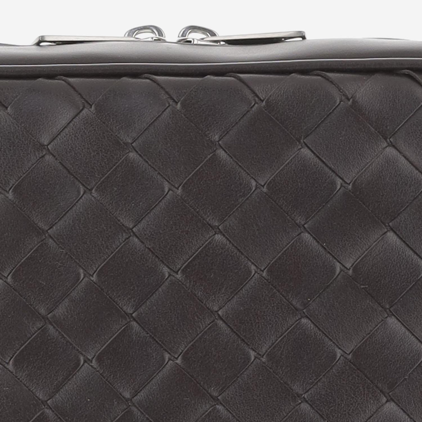 Bottega Veneta Intrecciato Calfskin Shoulder Bag — Brown