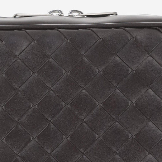 Bottega Veneta Intrecciato Calfskin Shoulder Bag — Brown