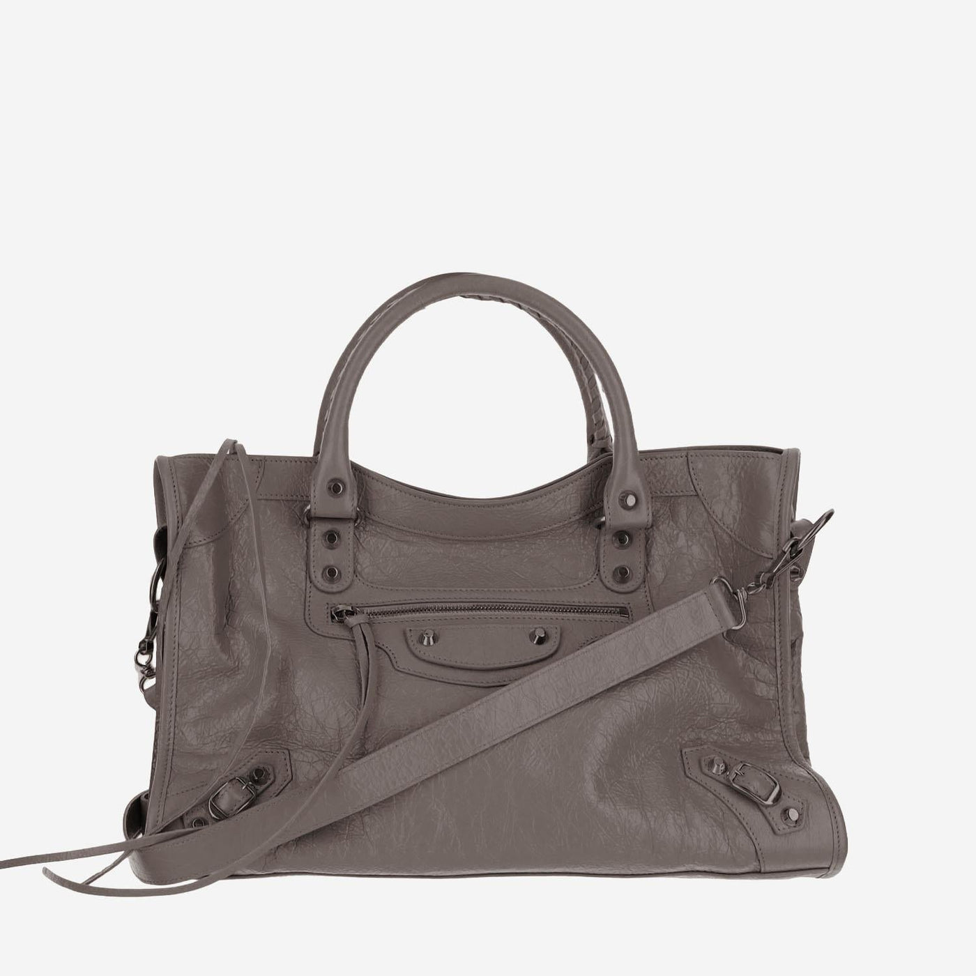 Balenciaga Tote Bag — Gray Leather