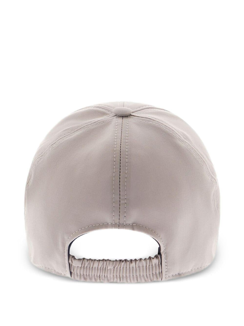 Herno Ber00049u33410 Virgin Wool Baseball Cap — Gray Caps