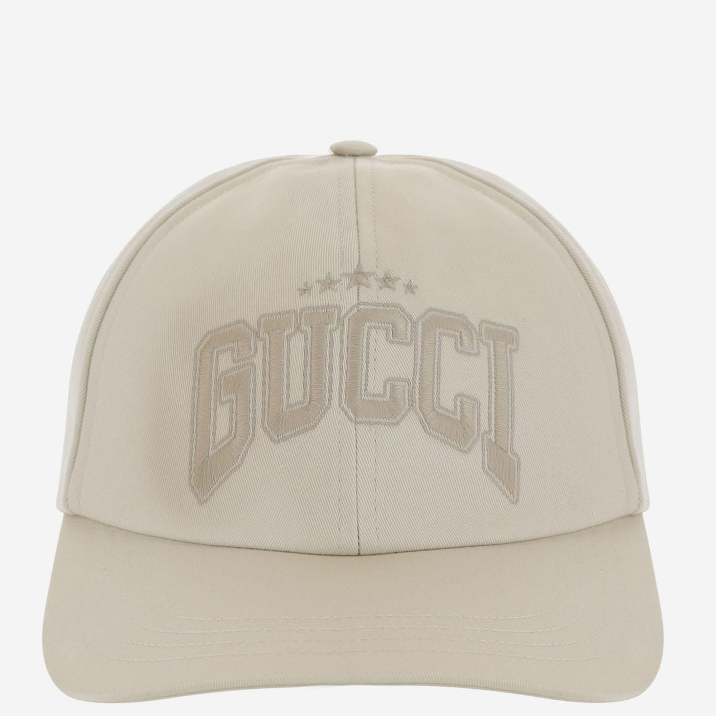 Gucci 817455 Logo-Embroidered Cotton Baseball Cap — White Caps