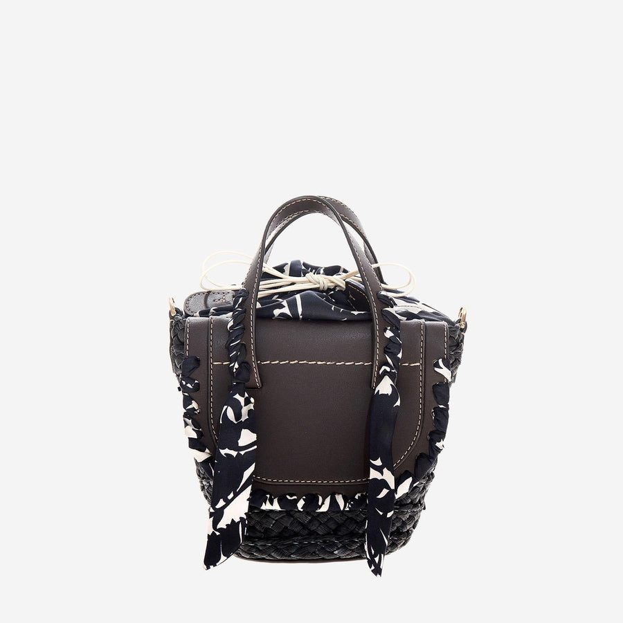 Cuba Lab Habanera Top Handle Bag — Brown Raffia