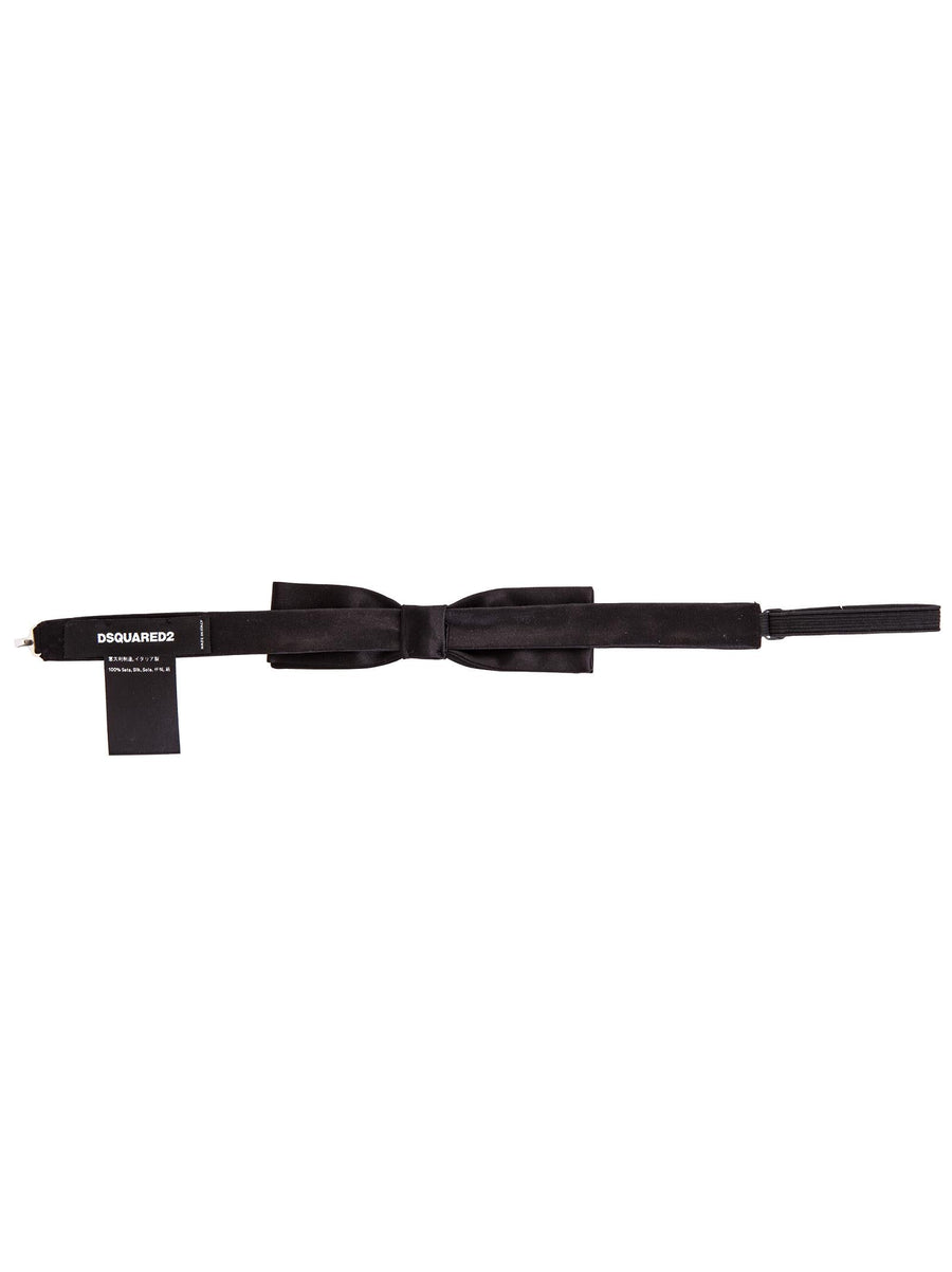 Dsquared2 Silk Bow Tie — Black Ties